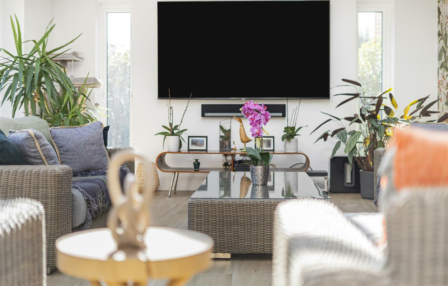 Fresh coat applied in lake house room