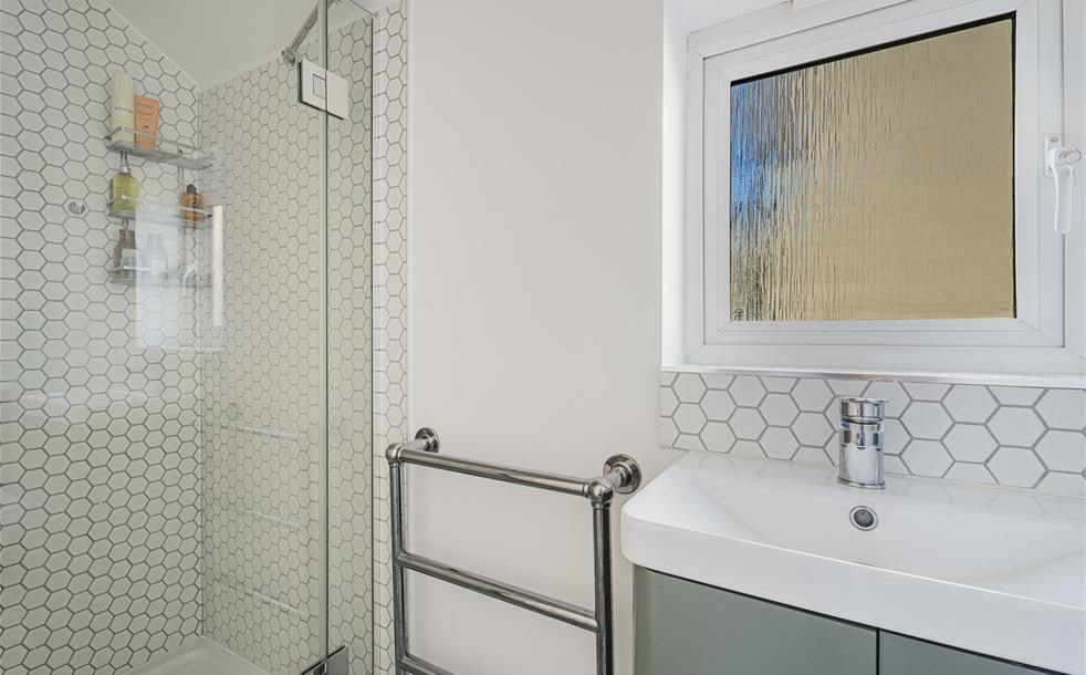 Completed room at the lake house